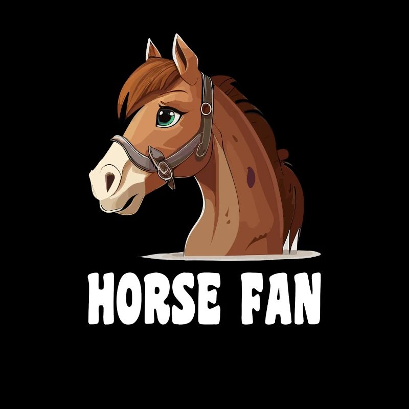 Horse comic cartoon style
