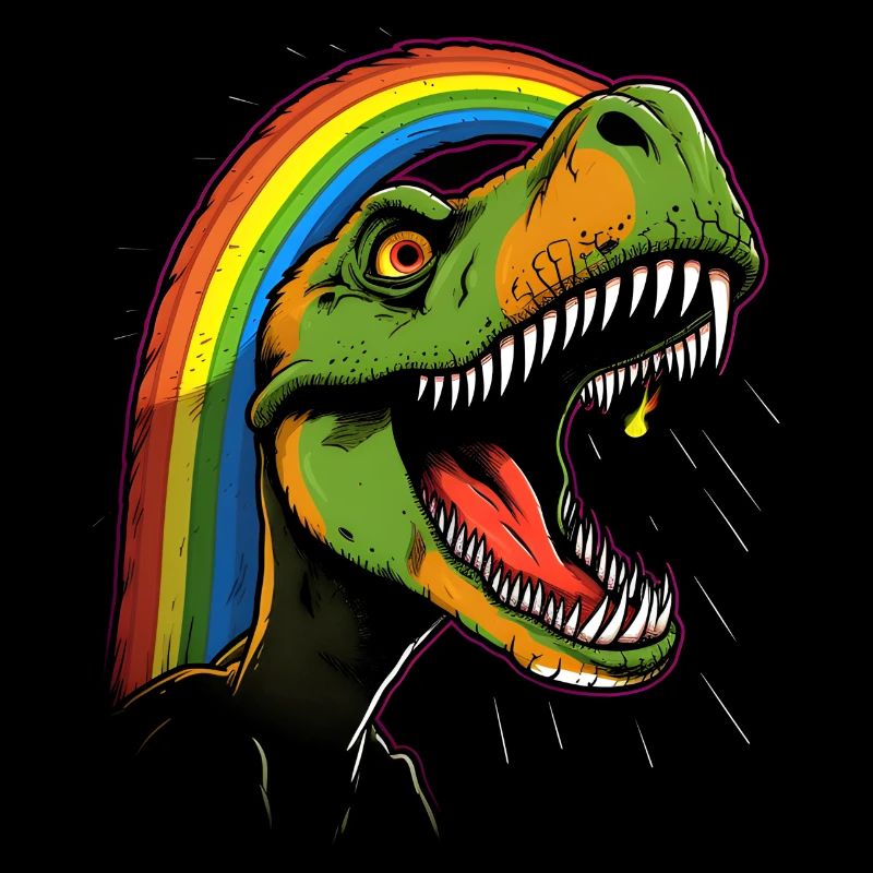 Rainbow Tyrannosaurus