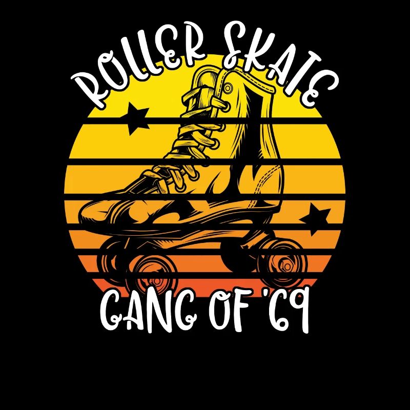 Rollschuhfahrer Rollerskates Rollschuh Gang 1969