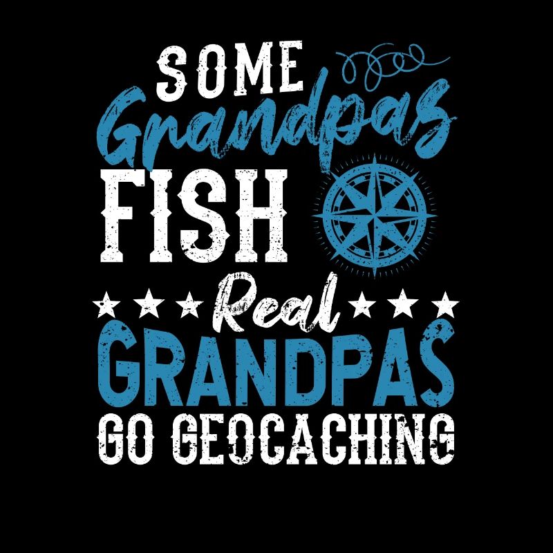 Einige Großväter fischen Echte Großväter gehen