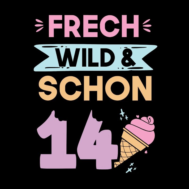 14 Jahre Geburtstag Junge Mädchen Eis essen