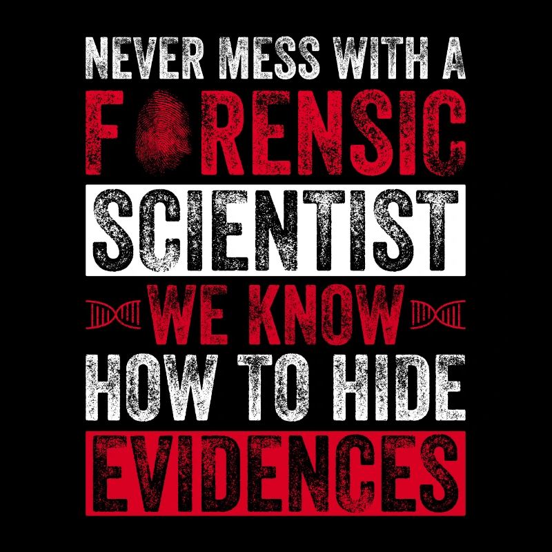 Forensischer Wissenschaftler Design Für Forensic