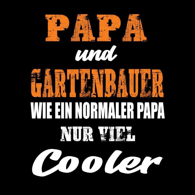 Papa und Gartenbauer