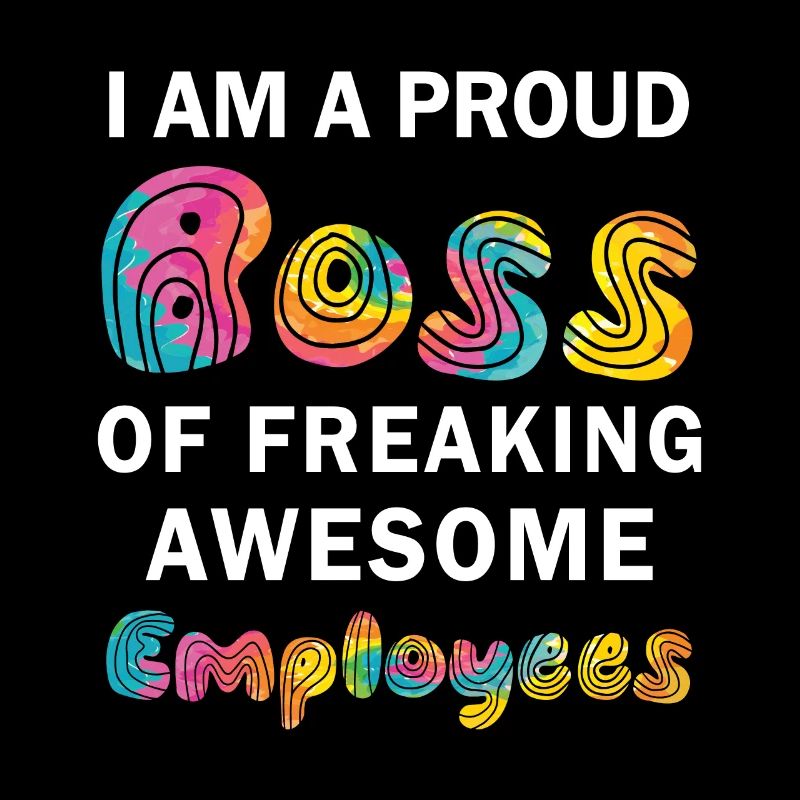 Stolzer Chef Von Guten Mitarbeitern