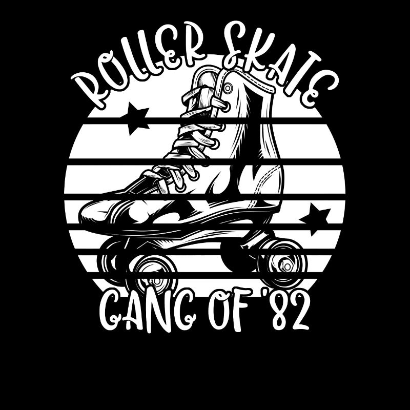 Rollschuhfahrer Rollerskates Rollschuh Gang 1982