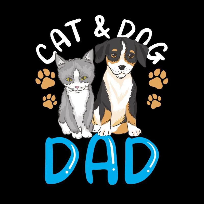 Cat and Dog Daddy Boy Type Cat Lover