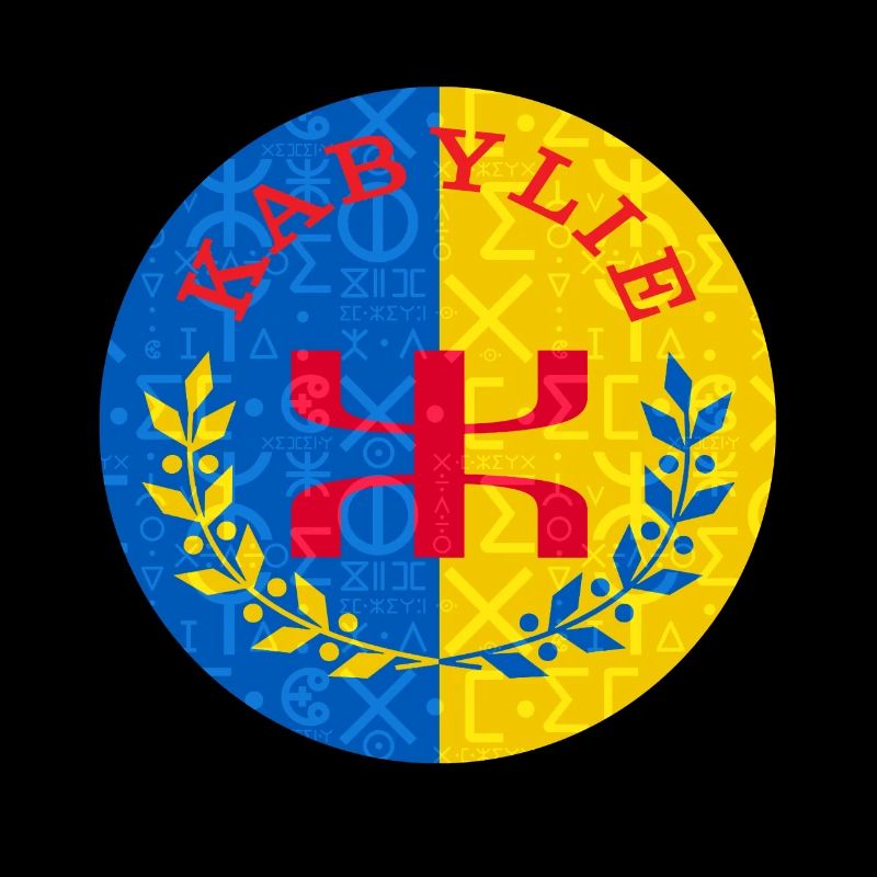 Drapeau Kabylie - écriture tifinagh