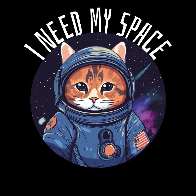 Chat J’ai besoin de mon chat d’astronomie de jeu de mots spatial