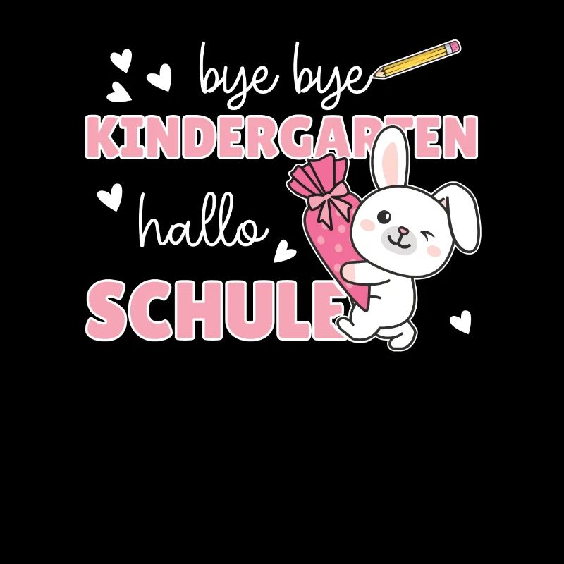 bye bye Kindergarten hallo Schule Hase