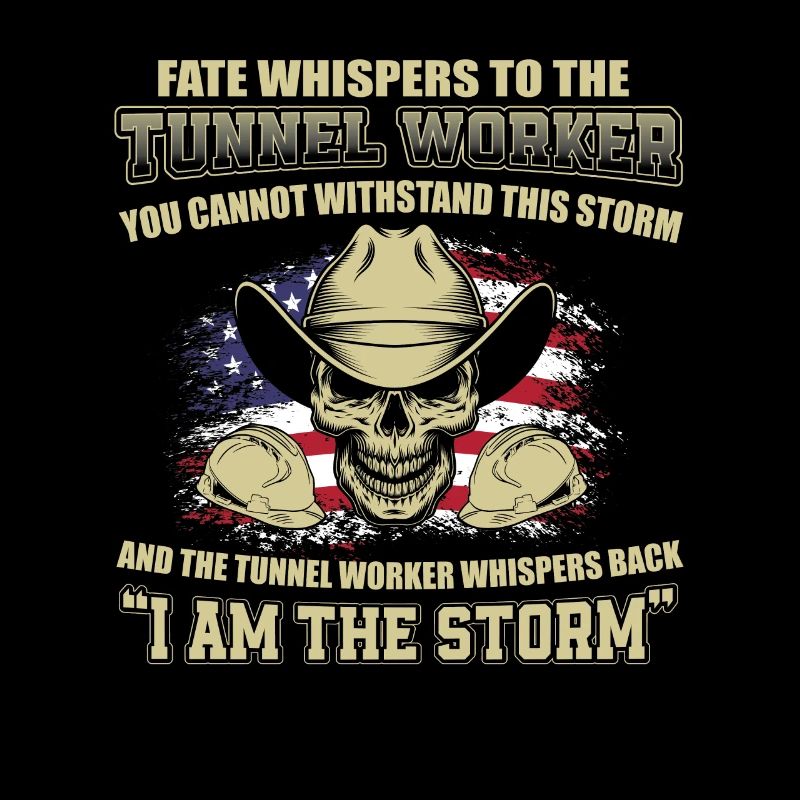 Grande conception de travailleur de tunnel