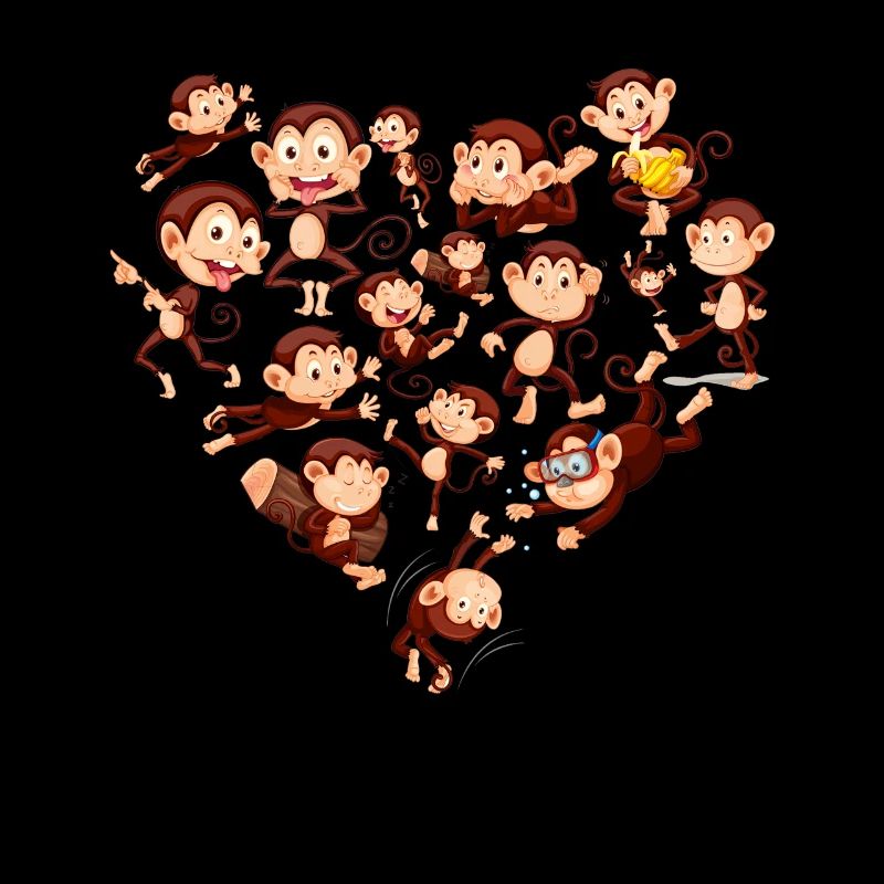 Herz Schimpanse Affe