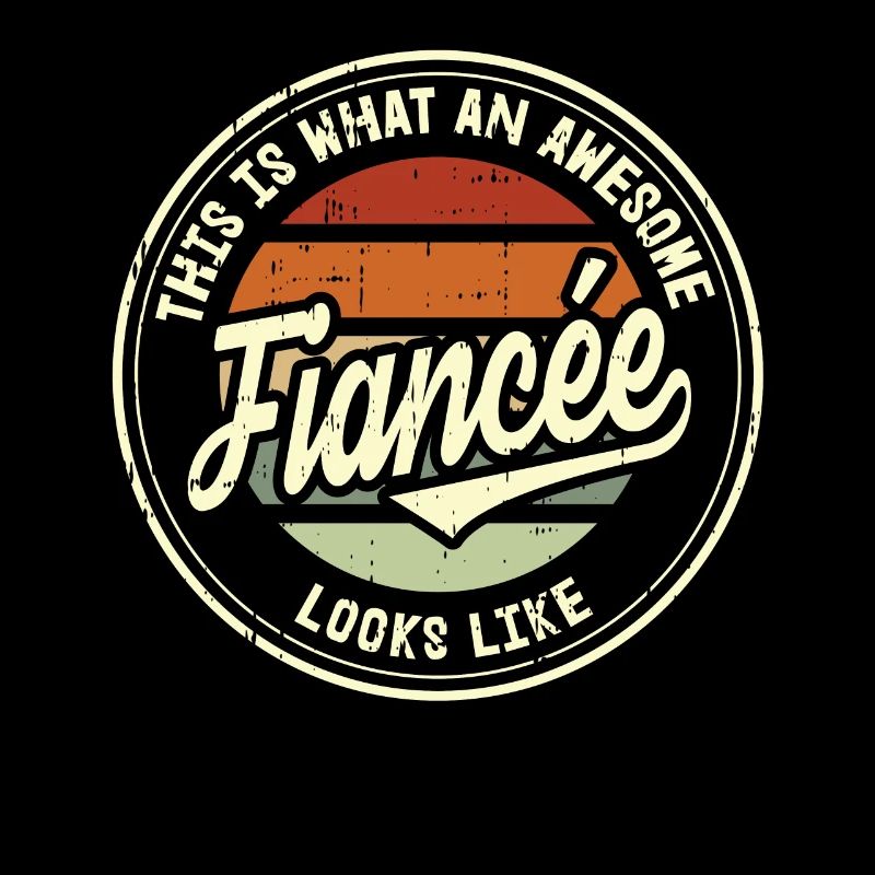 Fiancée Best Wedding Proposal Retro Gift