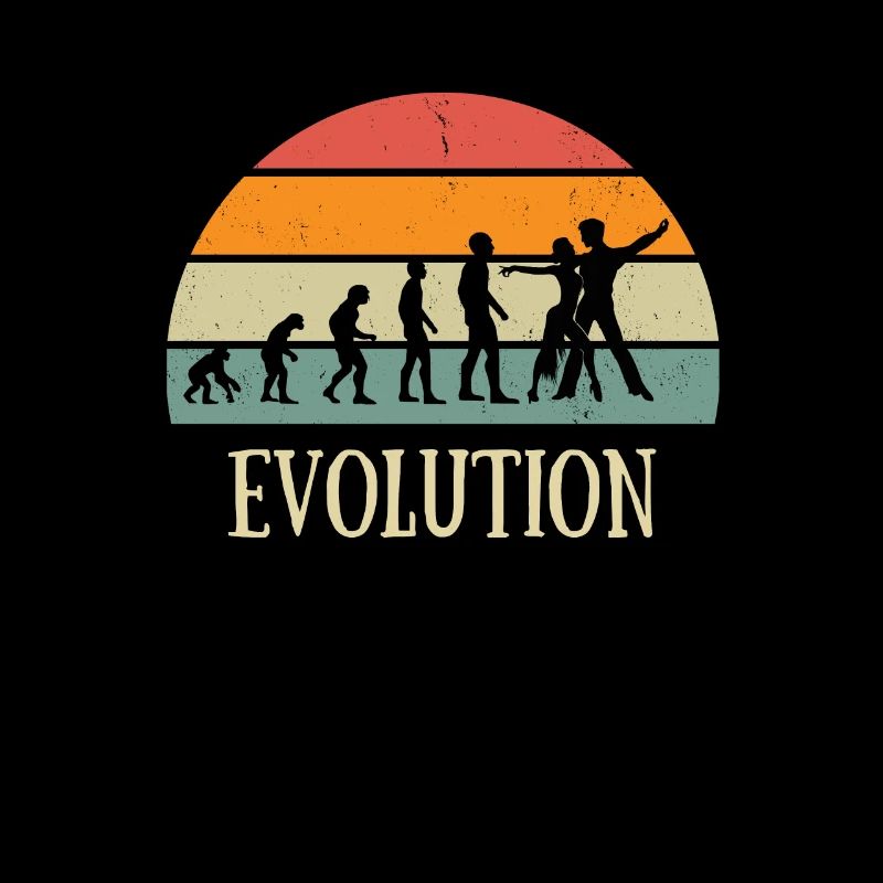 Evolution Vintage Salsa Mann Humor Tanz Geschenk