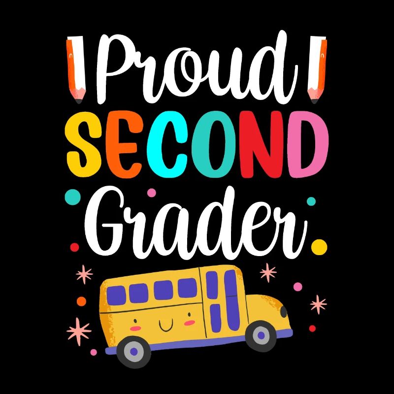 Stolzer Zweitklässler Lehrer Schule Zweite Klasse