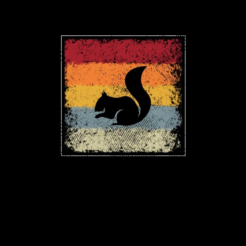 Eichhörnchen Retro