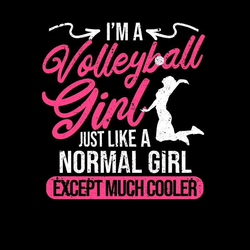 Ich bin ein Volleyballmädchen Lustiger Strandsport