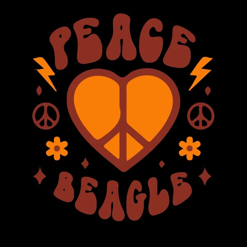 Paix amour beagle