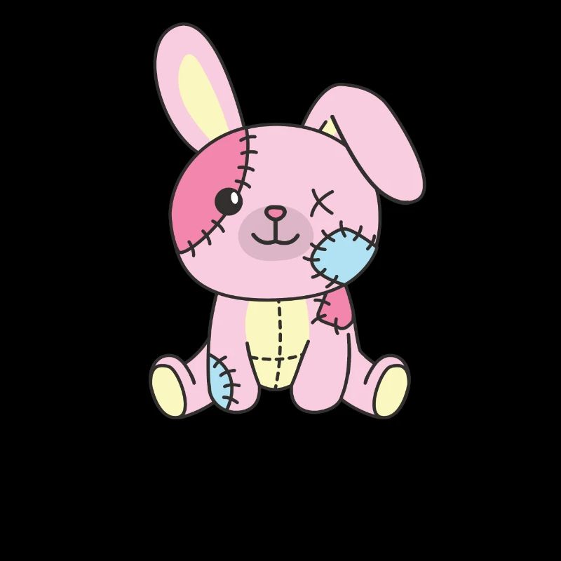 Kawaii Gothic Bunny Pastel Colors Gothic Goth Bunny
