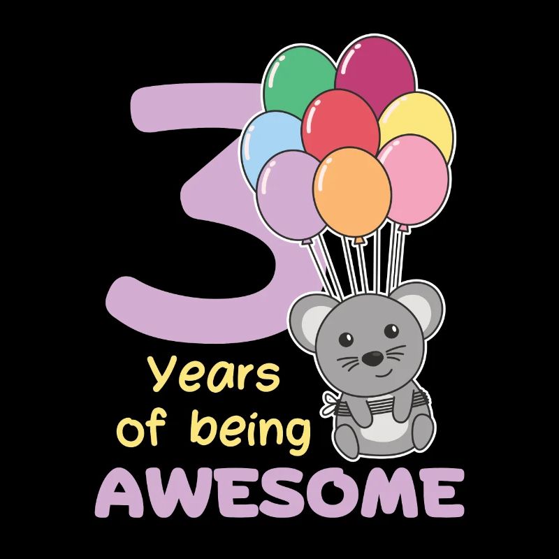 Mouse for 3rd birthday children three years old