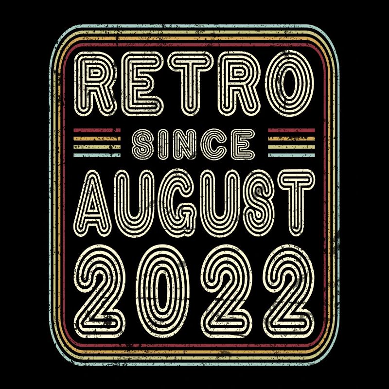 Geburtstag August 2022 Retro Geschenk