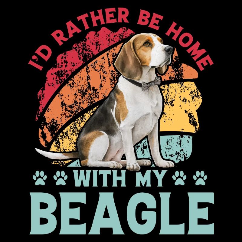Je préfère être à la maison avec mon Beagle