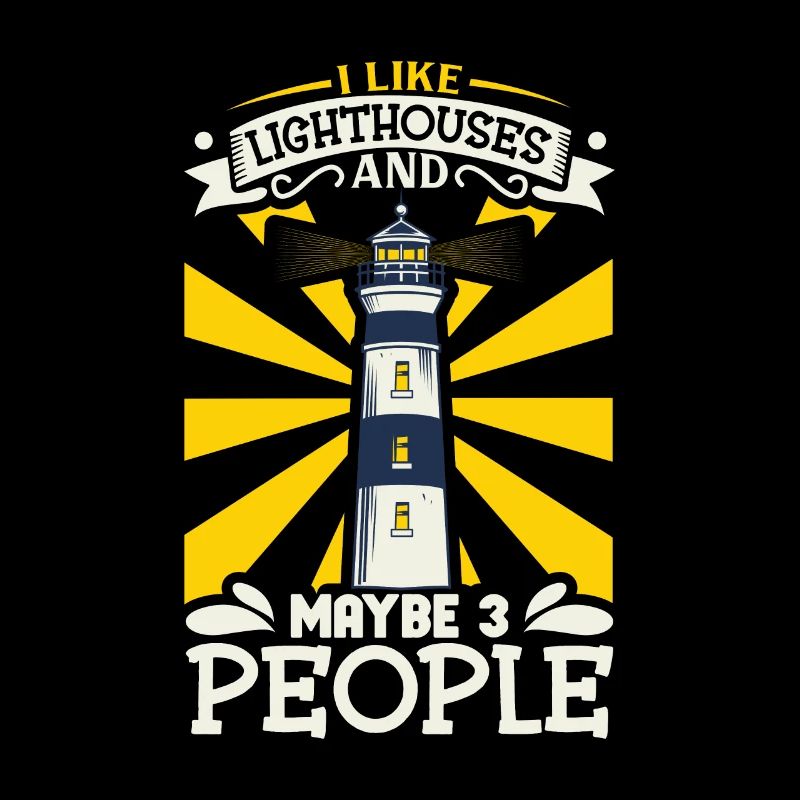 Lighthouse Seaside Nautical I Love Lighthouse