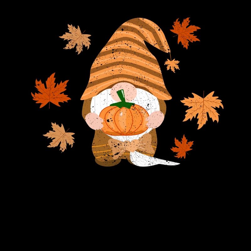 Gnome Feuilles d’automne Amoureux d’automne Mignon