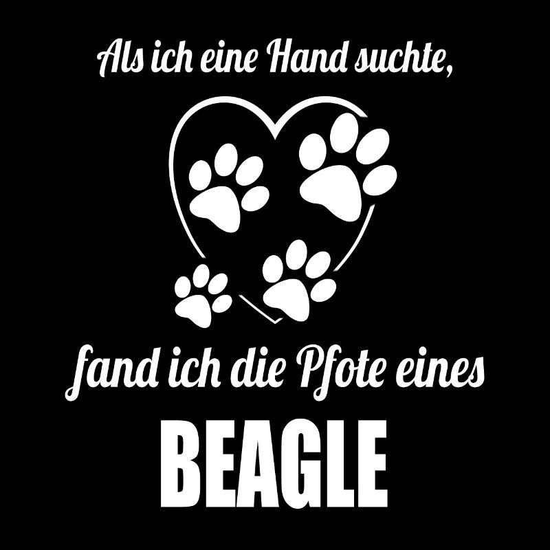 Hand & Pfote - Spruch - Beagle