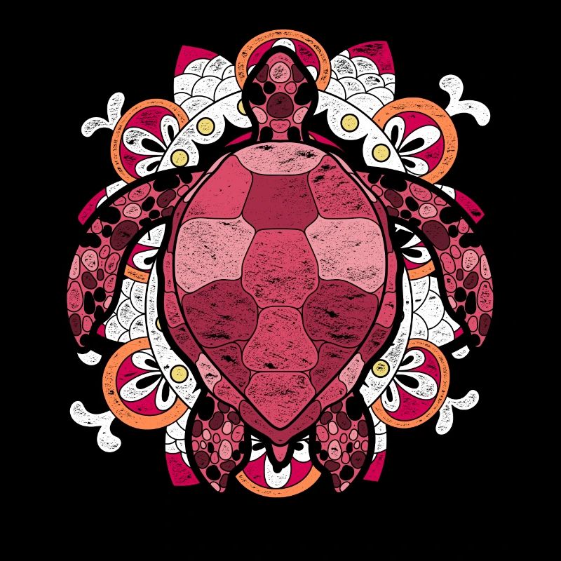 Hawaii Mandala Ocean Animal Gift Turtle