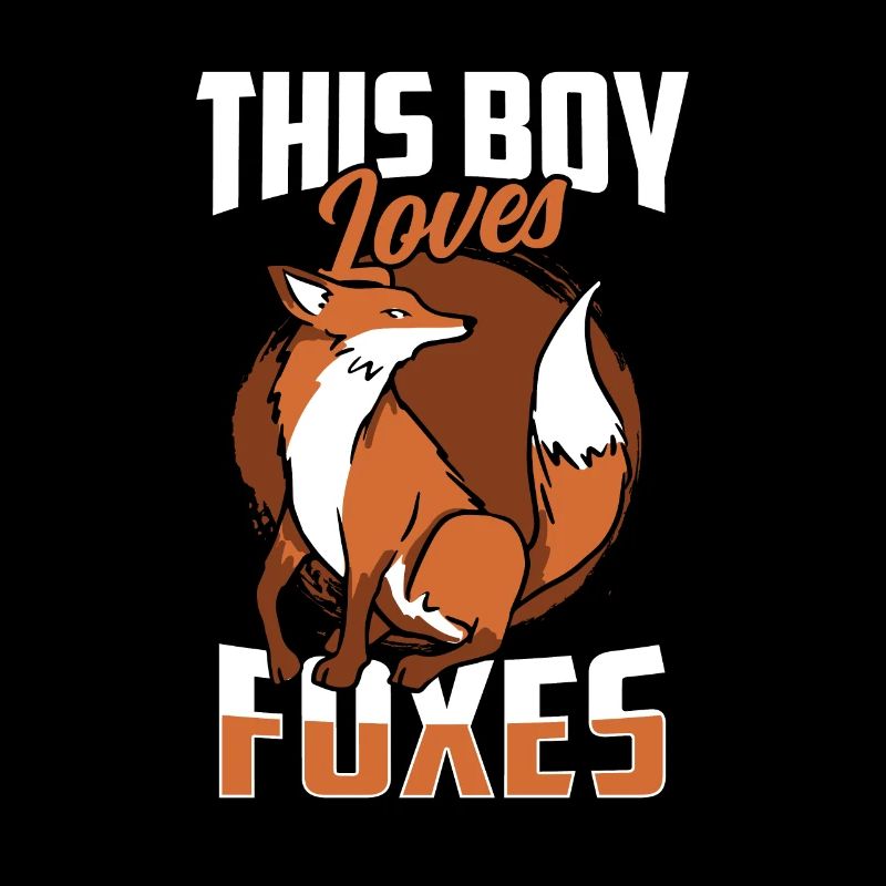 This boy loves foxes animal lover fox