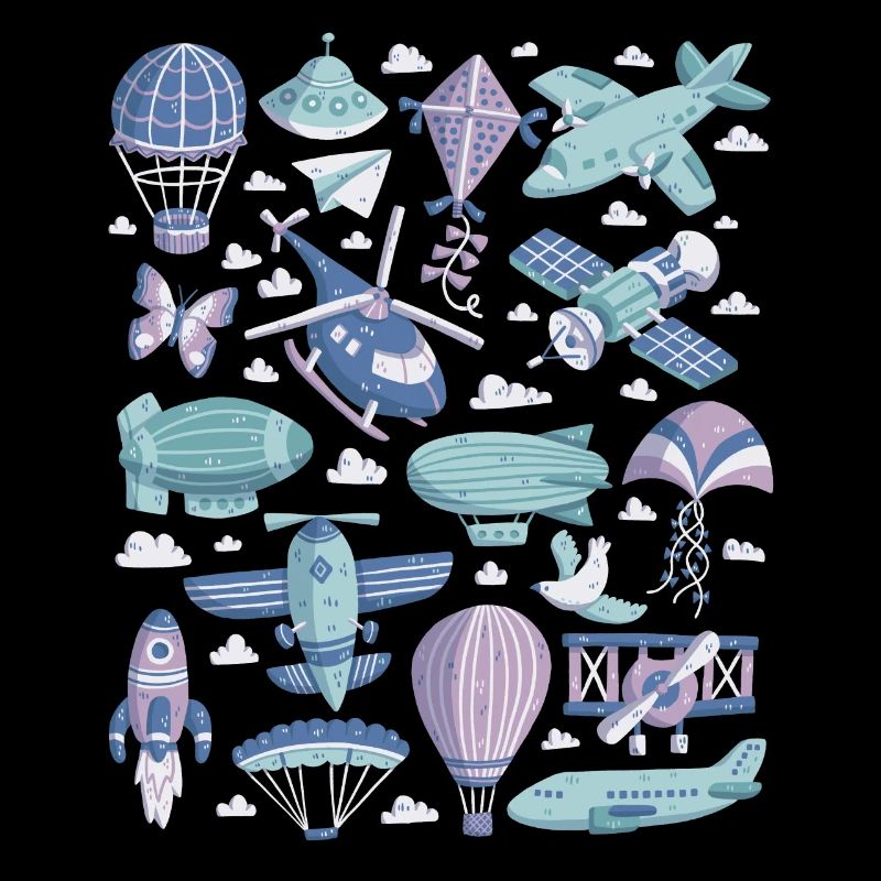 Luftfahrt - Hubschrauber, Flugzeug, UFO