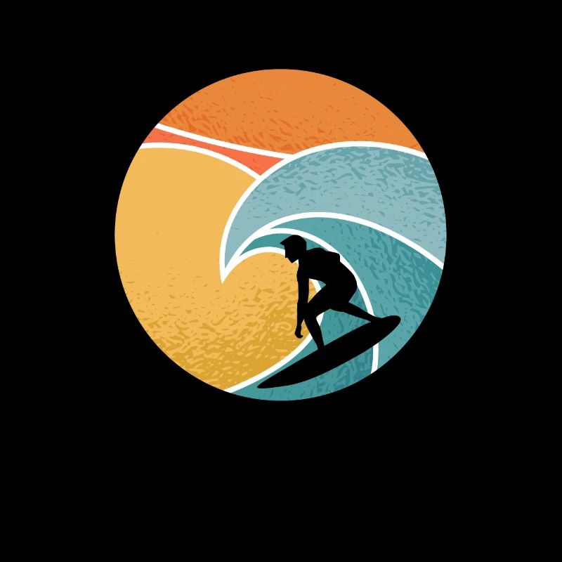 Surfer surfing on wave in the sea - summer
