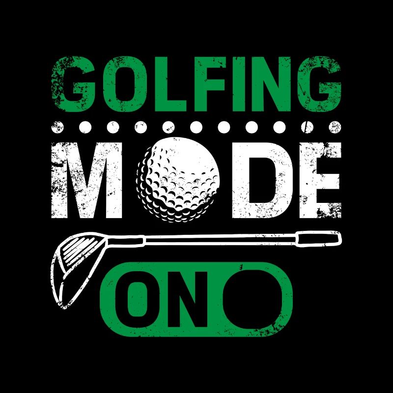Mode golf activé, design pour les golfeurs