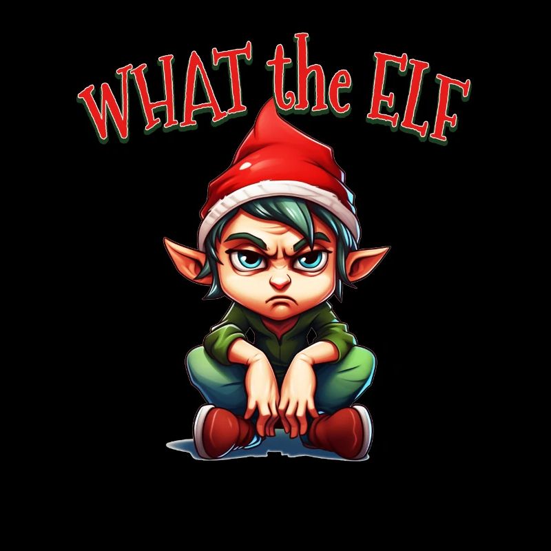 What the Elf - Cool Moody Elf for Christmas