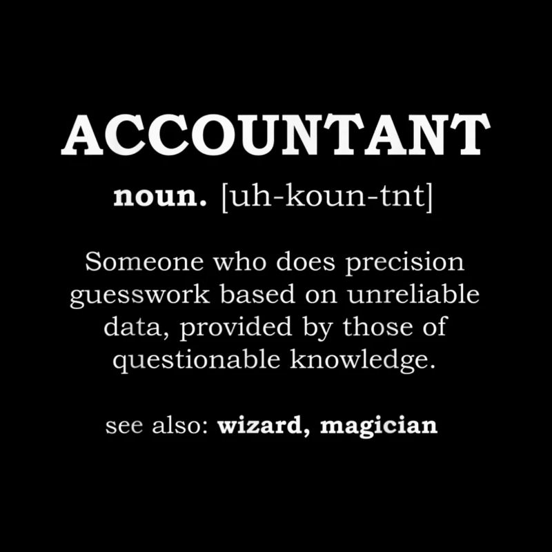 Accountant Funny Job Title Dictionary Profession