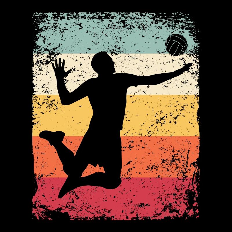 Volleyball Player Retro Beach Volleyball