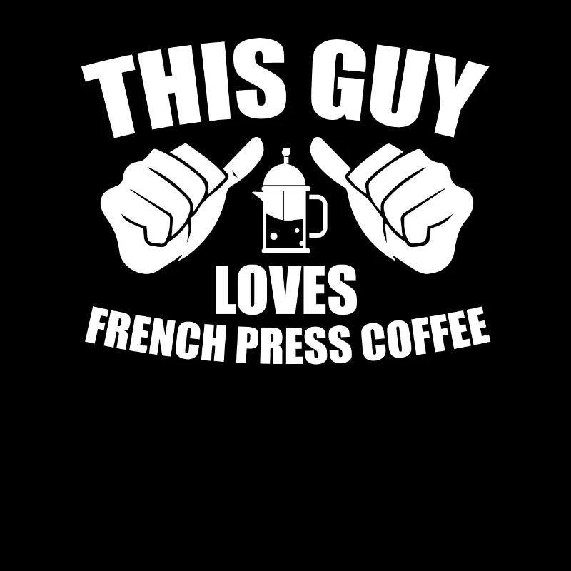 This guy loves French coffee press