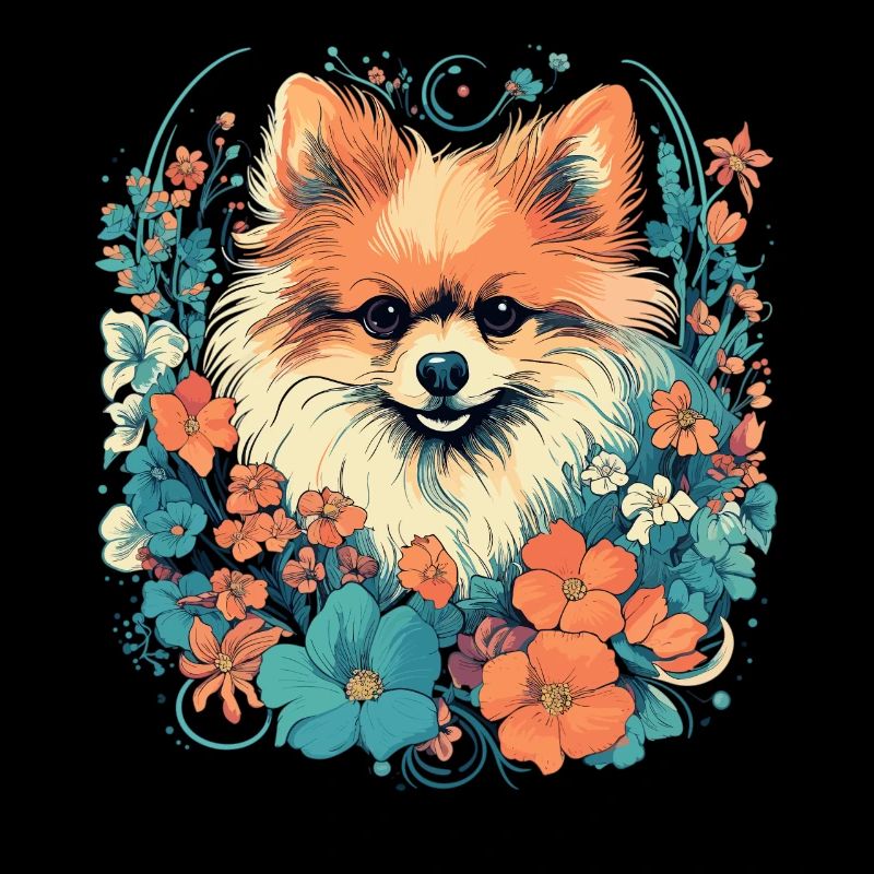 Cadeau de chien de Poméranie