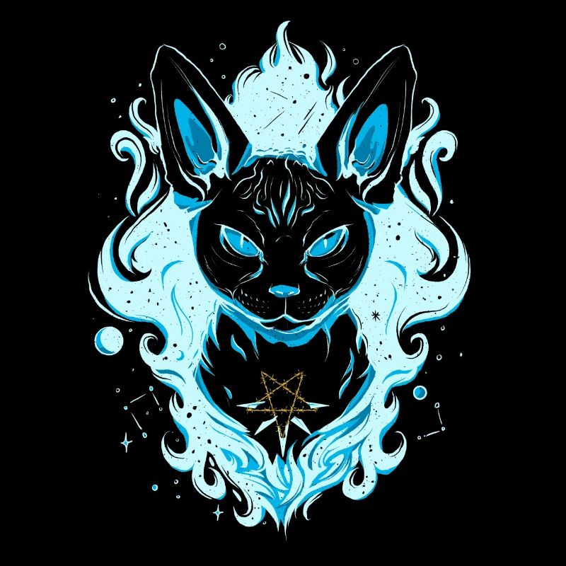 Blaue Cosmic Sphynx Katze