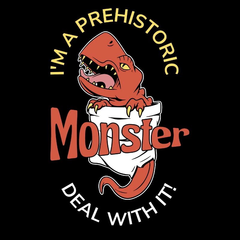 Ich bin ein prähistorischer Monster-Trex-Dinosaurier