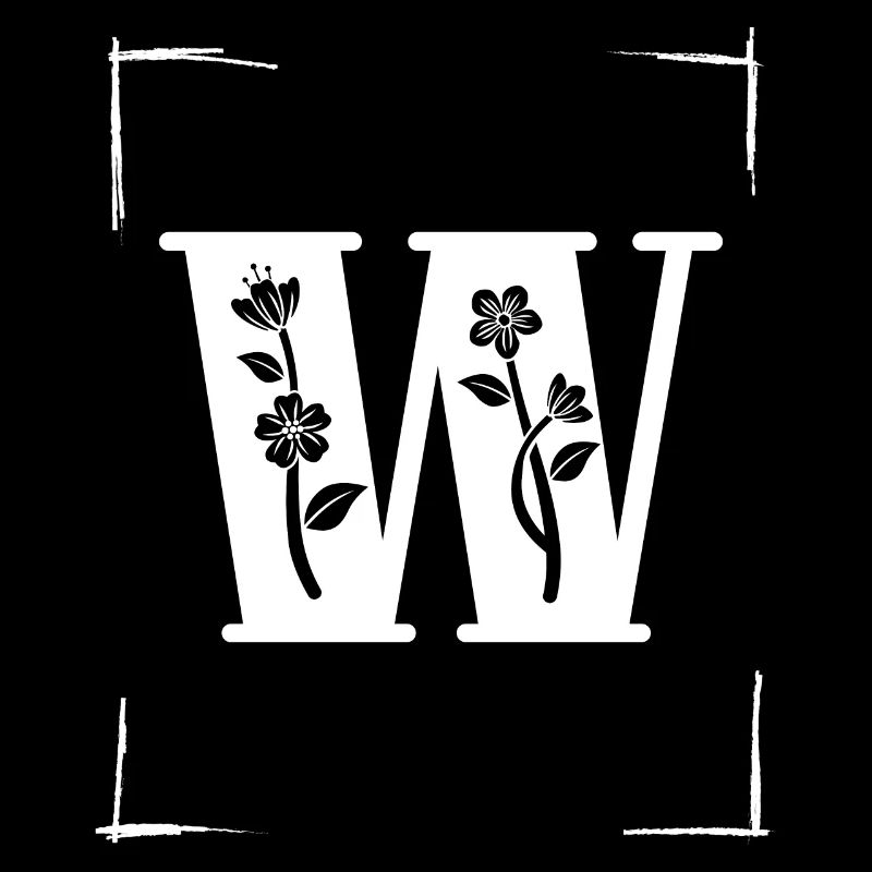 letter W initial