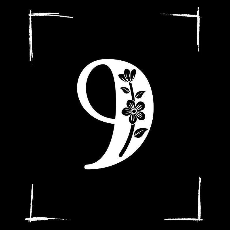 number 9 initial