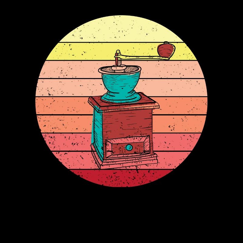Retro Manual Coffee Grinder Design