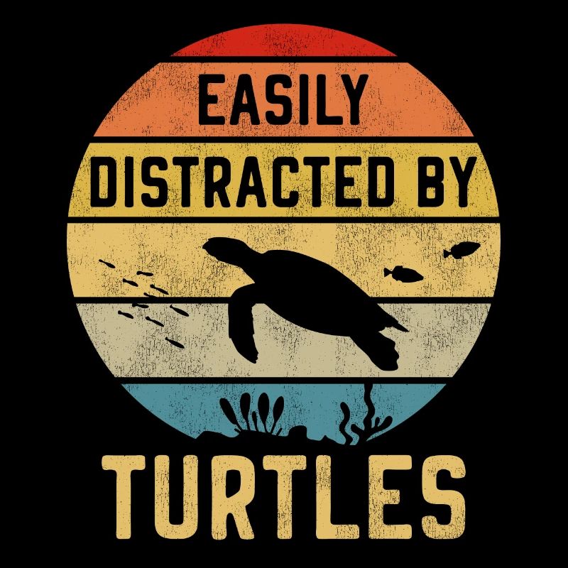 Sea Turtle Tortoise Retro Vintage