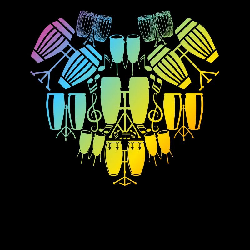 Batteur de Conga jouant de Conga Instruments Tambour de Conga