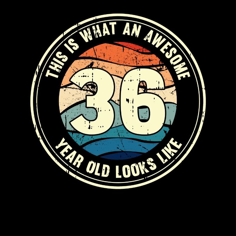 36. Geburtstag so sieht man mit 36 Retro Geschenk