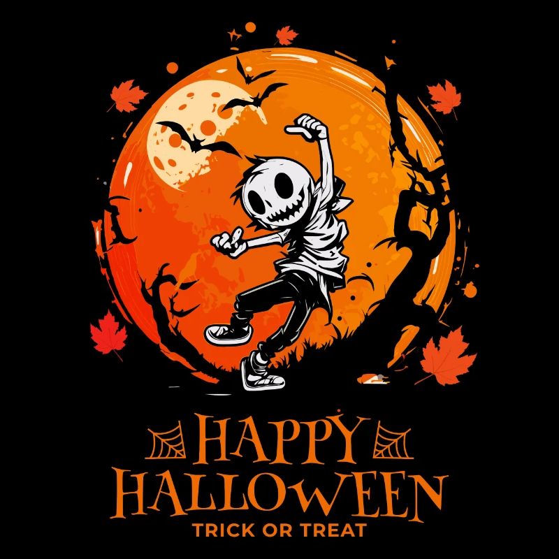 Happy Halloween Jack O Lantern Dabbing
