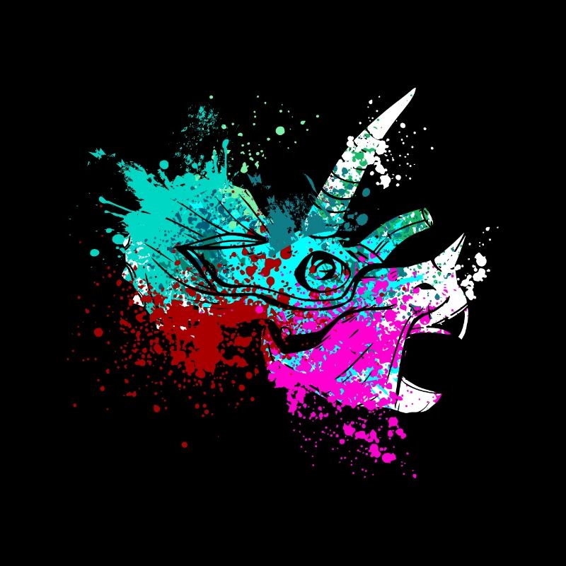 Splash art Dinosaur Triceratops head