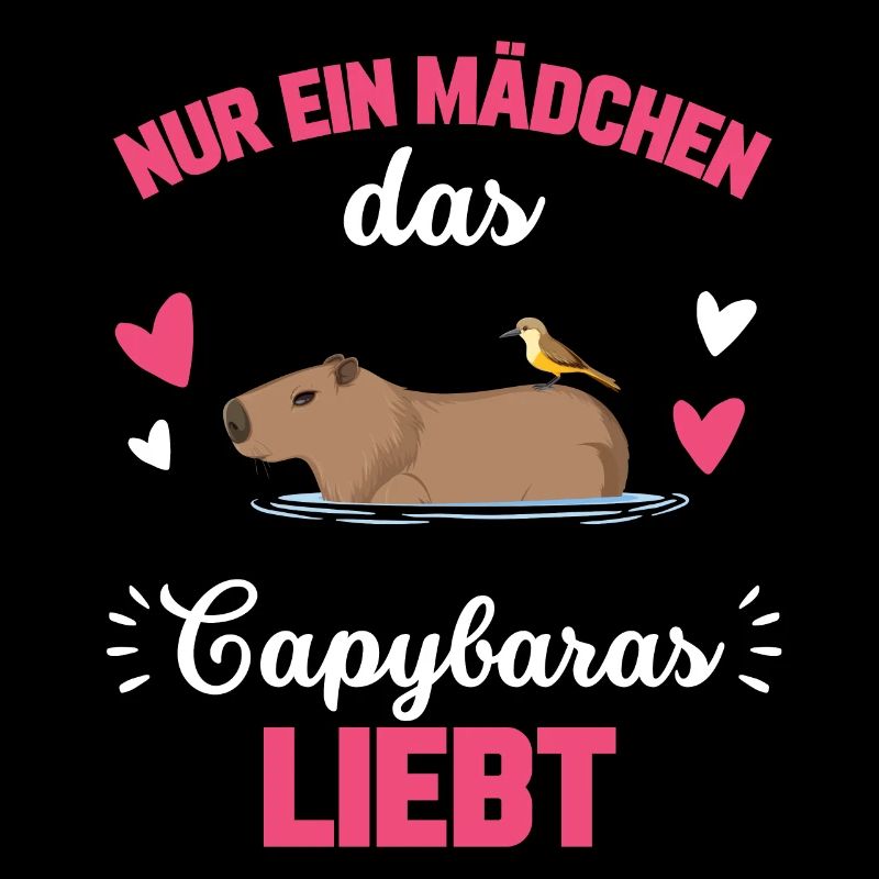 Wasserschwein Mädchen Geschenk Süßes Capybara