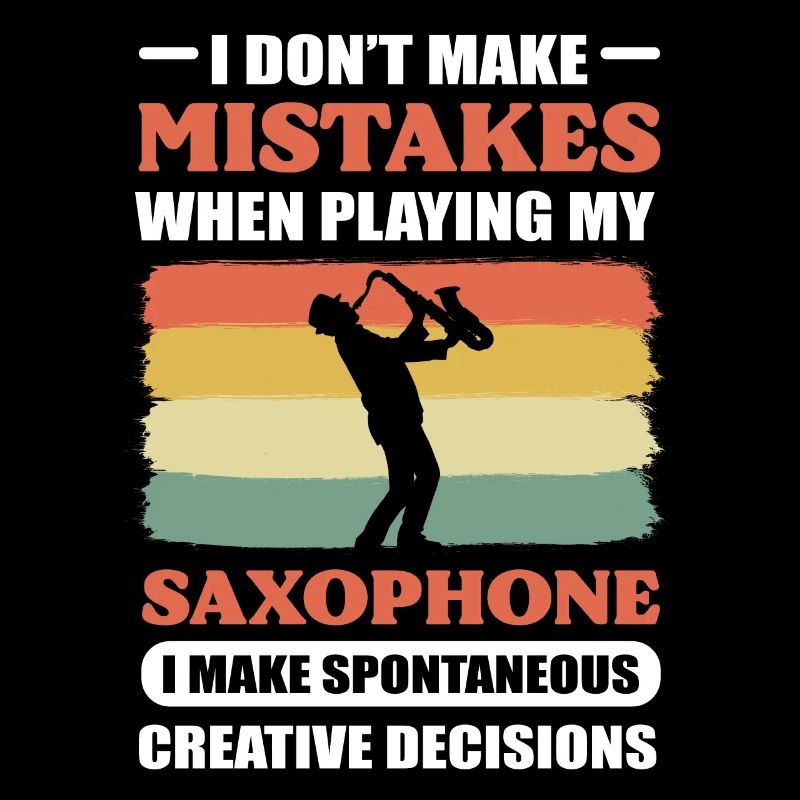 Je ne fais pas d’erreurs quand je joue du saxophone